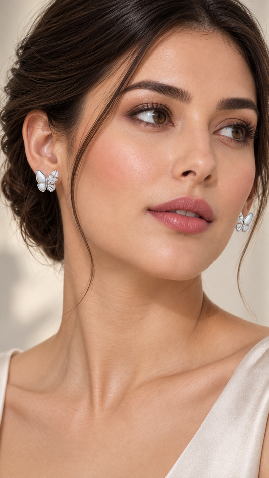 Pearl Butterfly Earrings