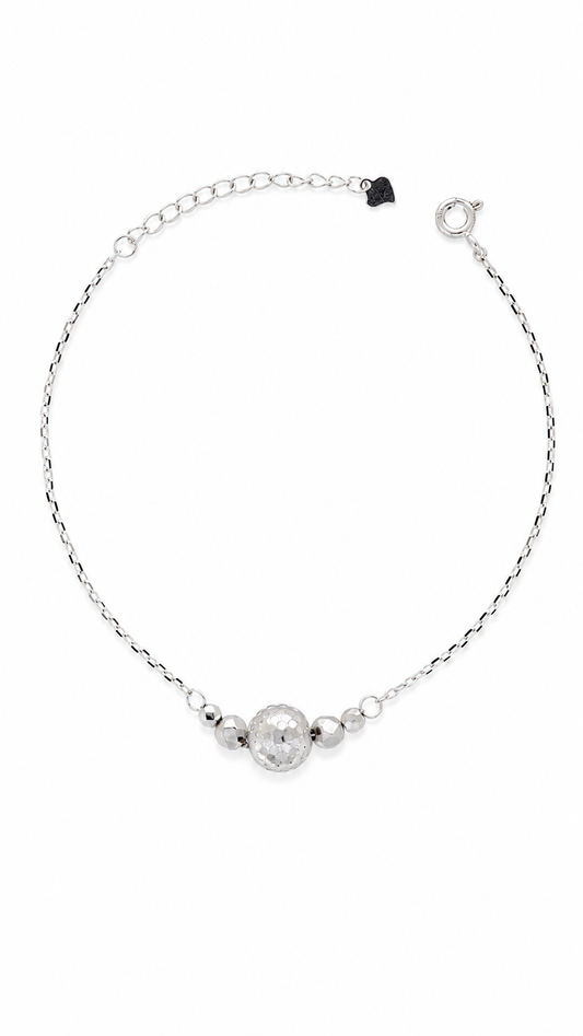Faceted Bead Ball Bracelet