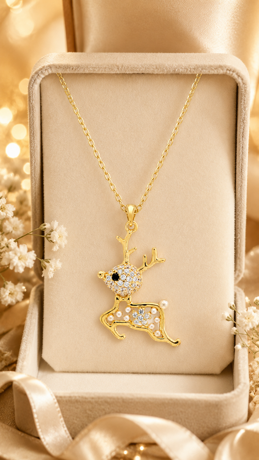 Luxury Deer Crystal Pendant