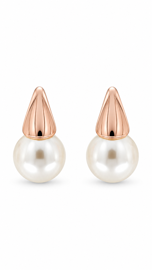 Fluted Cap Classic Earrings