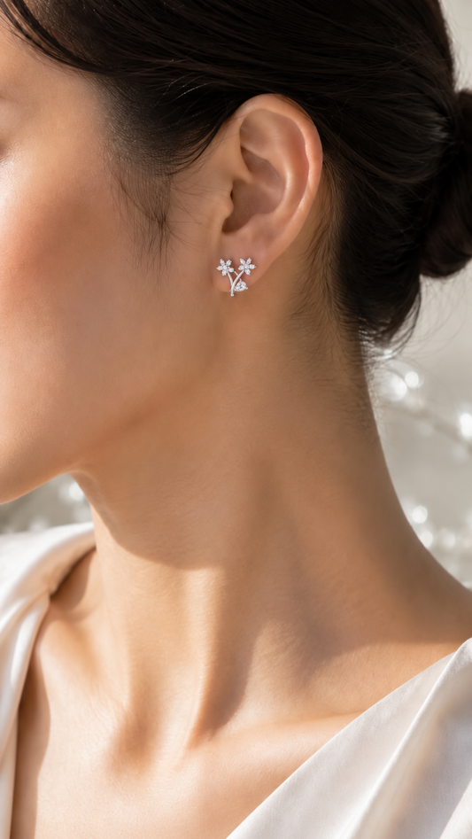 Double Flower Earrings