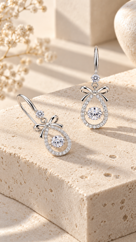 Bow Teardrop Earrings