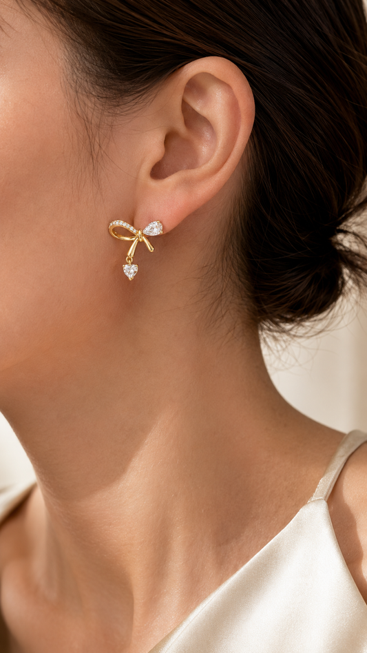 Heart-Cut Earrings