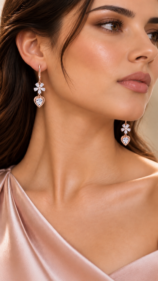 Pear-Cut Drop Earrings