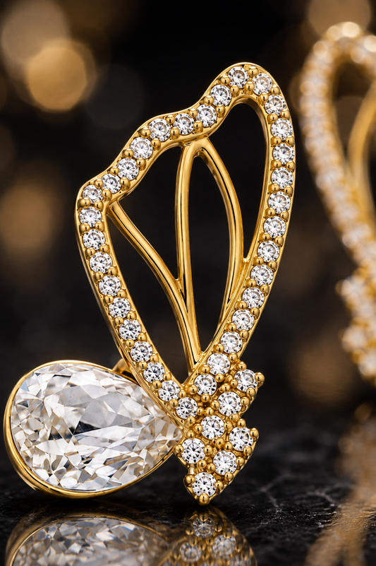 Pear-Cut Earrings