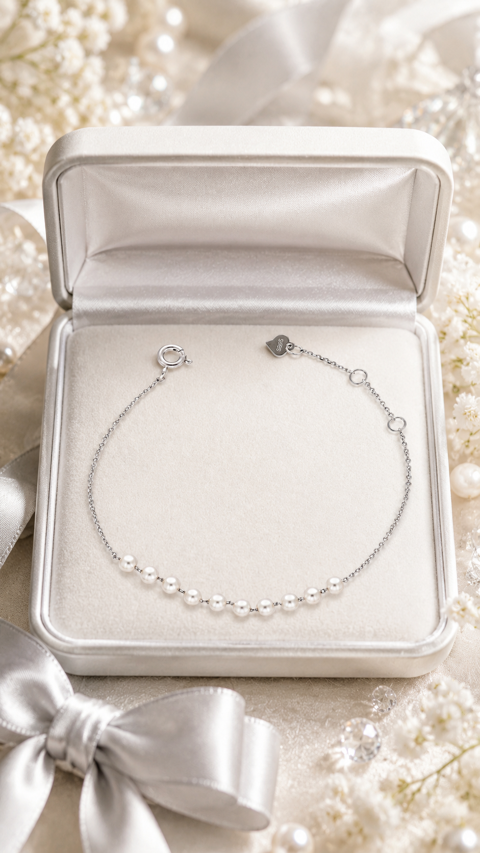 Pearl Beaded Chain Bracelet