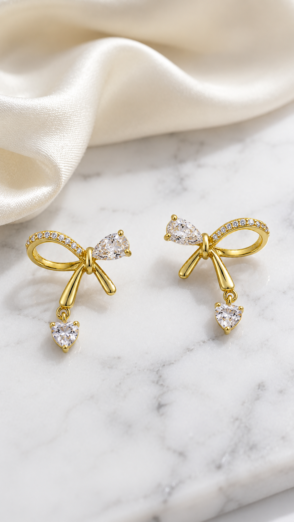 Heart-Cut Earrings
