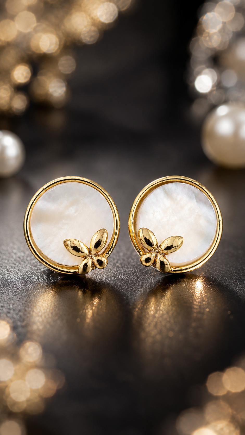 Pearl Butterfly Earrings