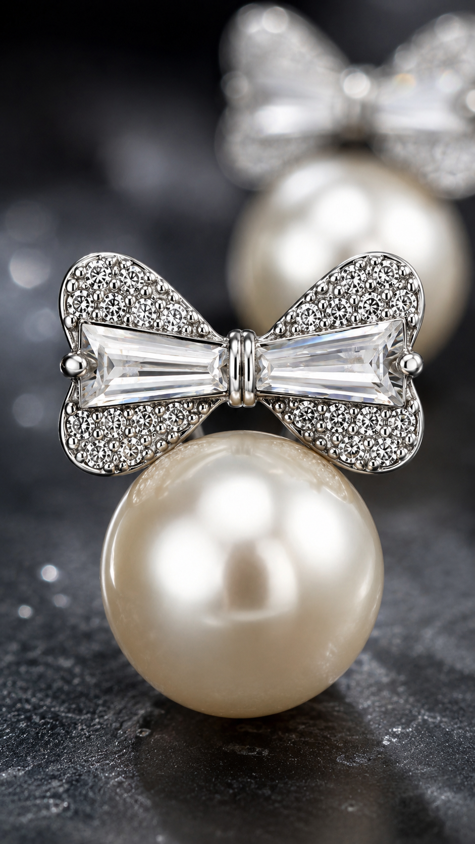 Bow & Pearl Earrings