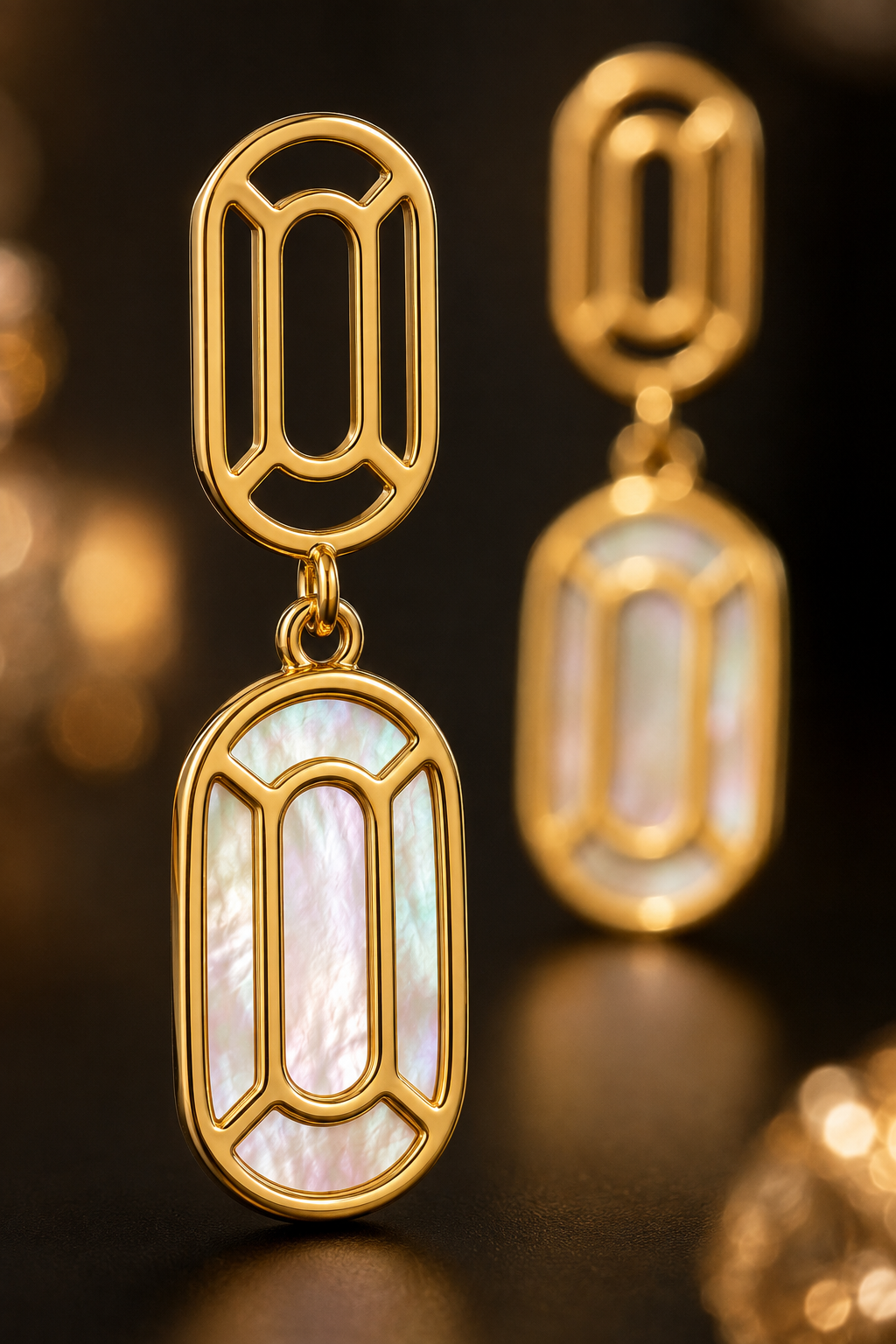 Gold-Tone Pearl Earrings