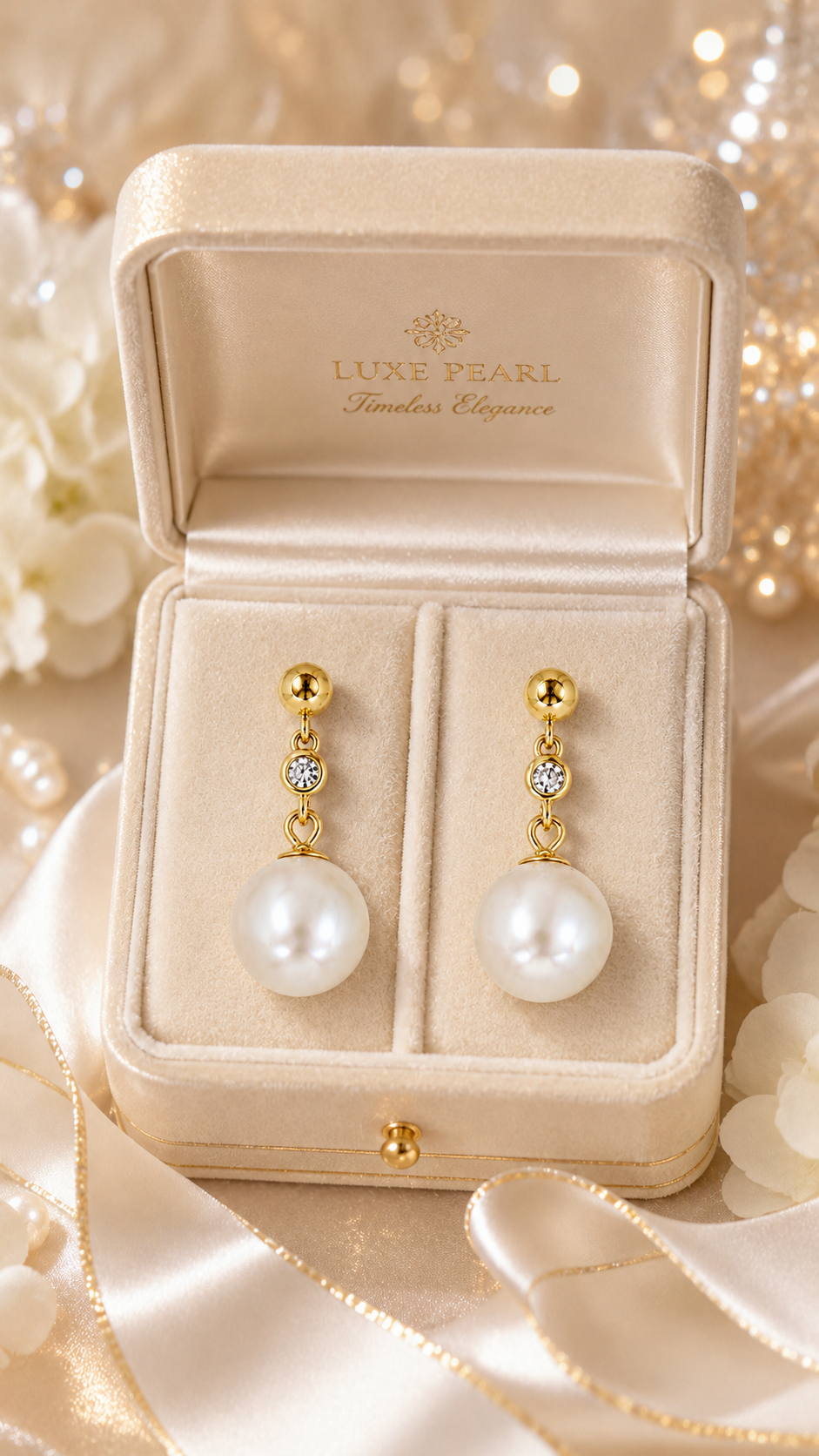 Elegant Pearl Drop Earrings