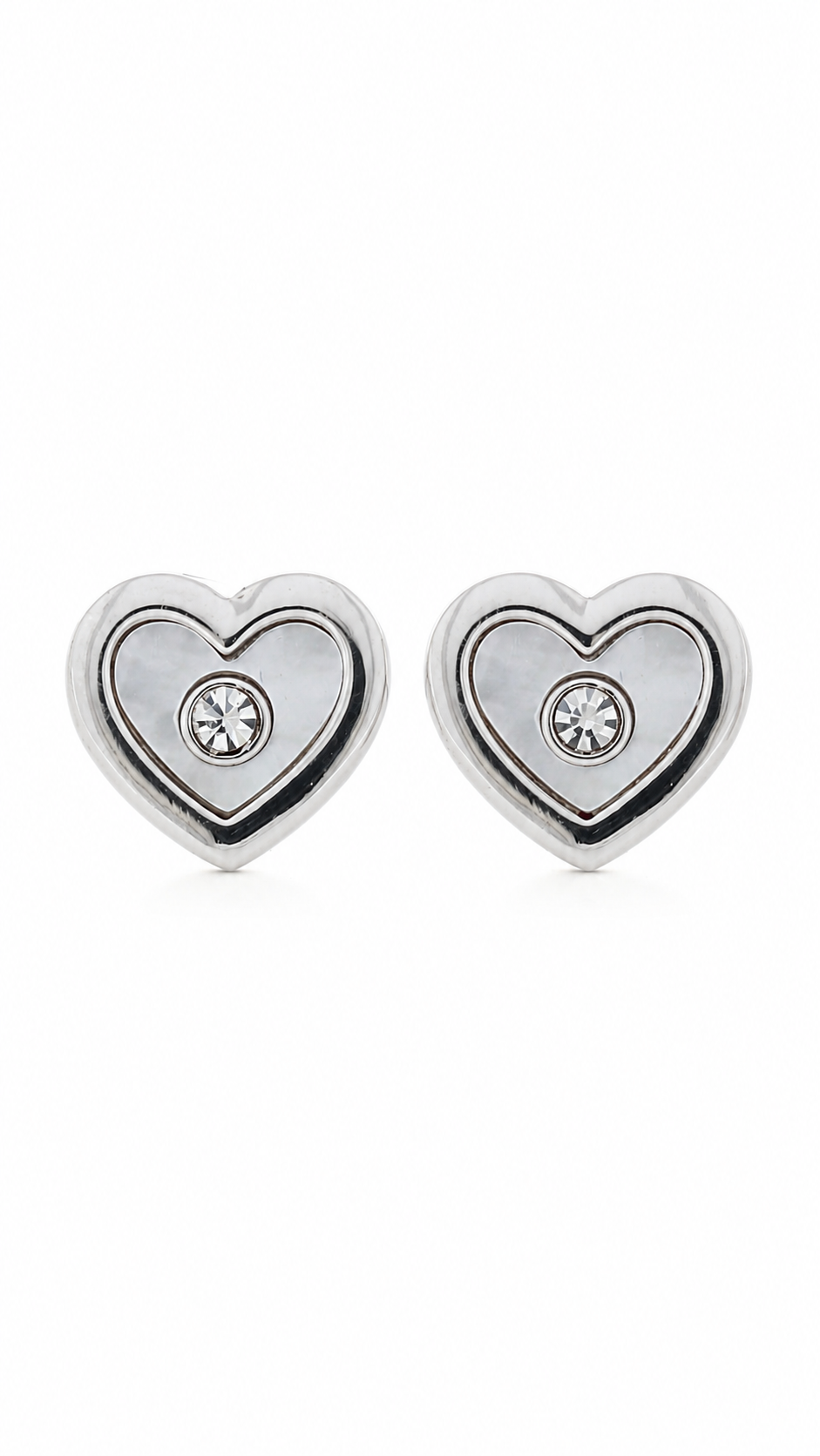 Pearl Heart Earrings