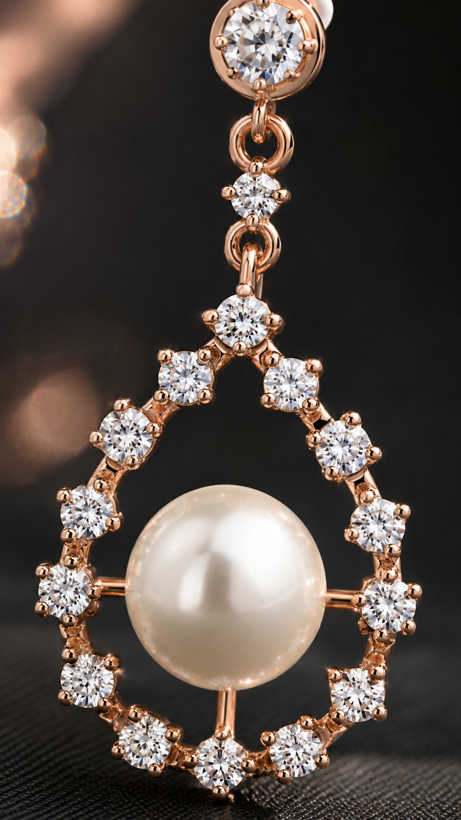 Teardrop Pearl Earrings