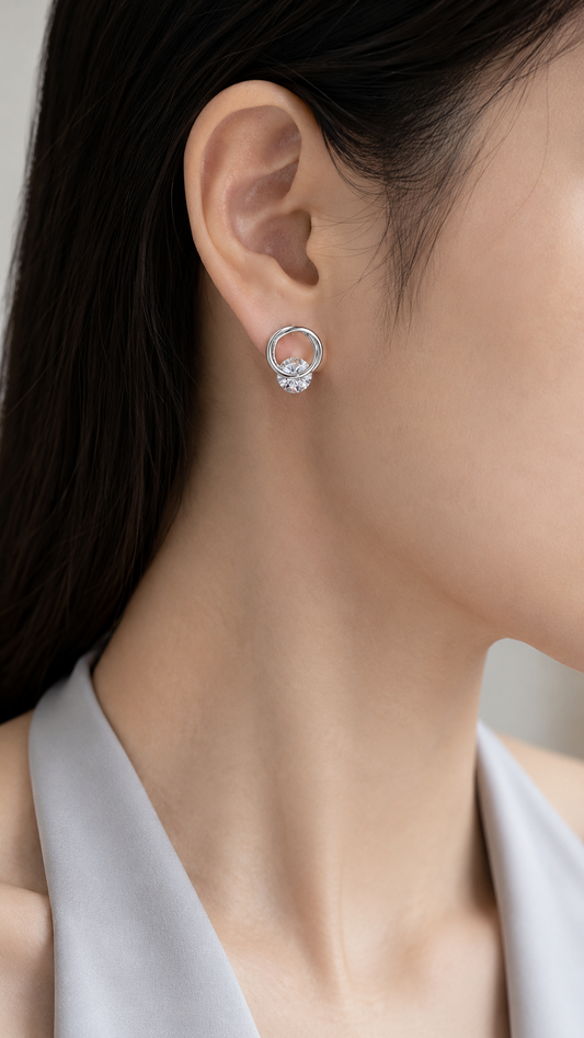 Double Circle Earrings