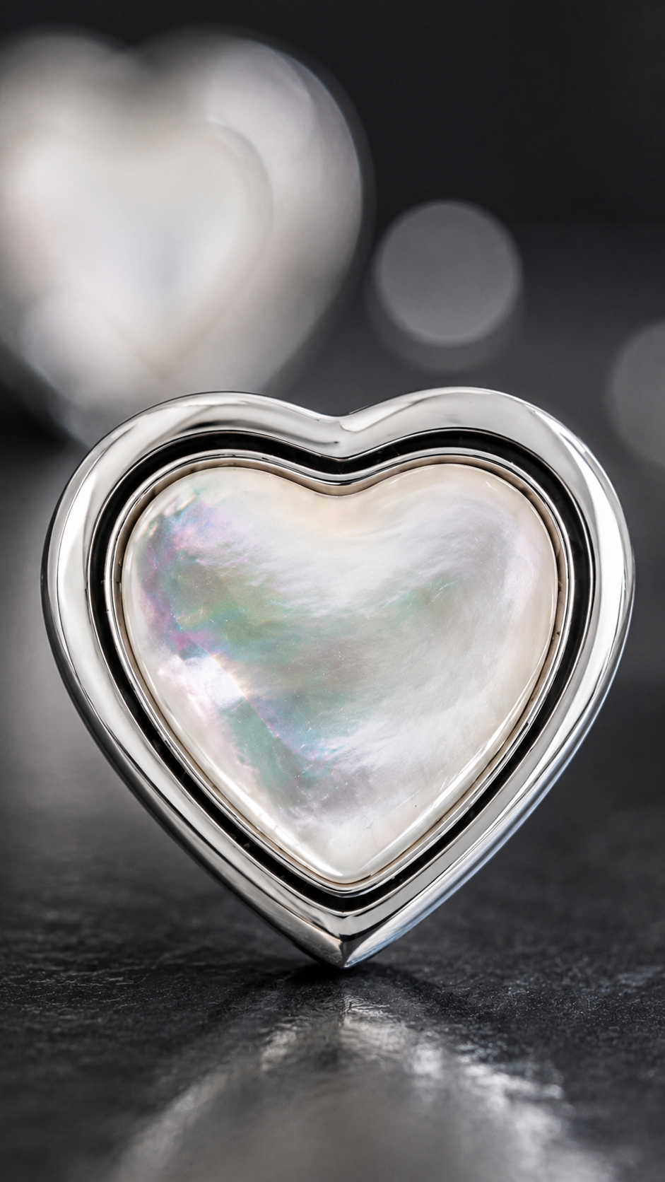 Pearl Heart Earrings