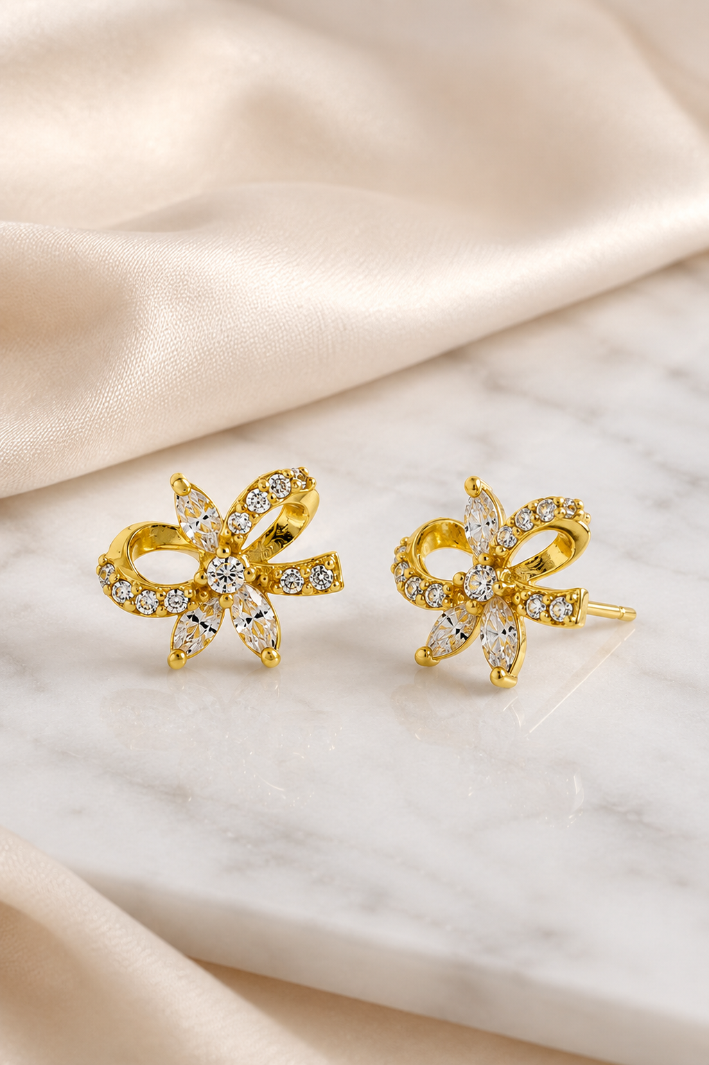 Bow & Floral Earrings