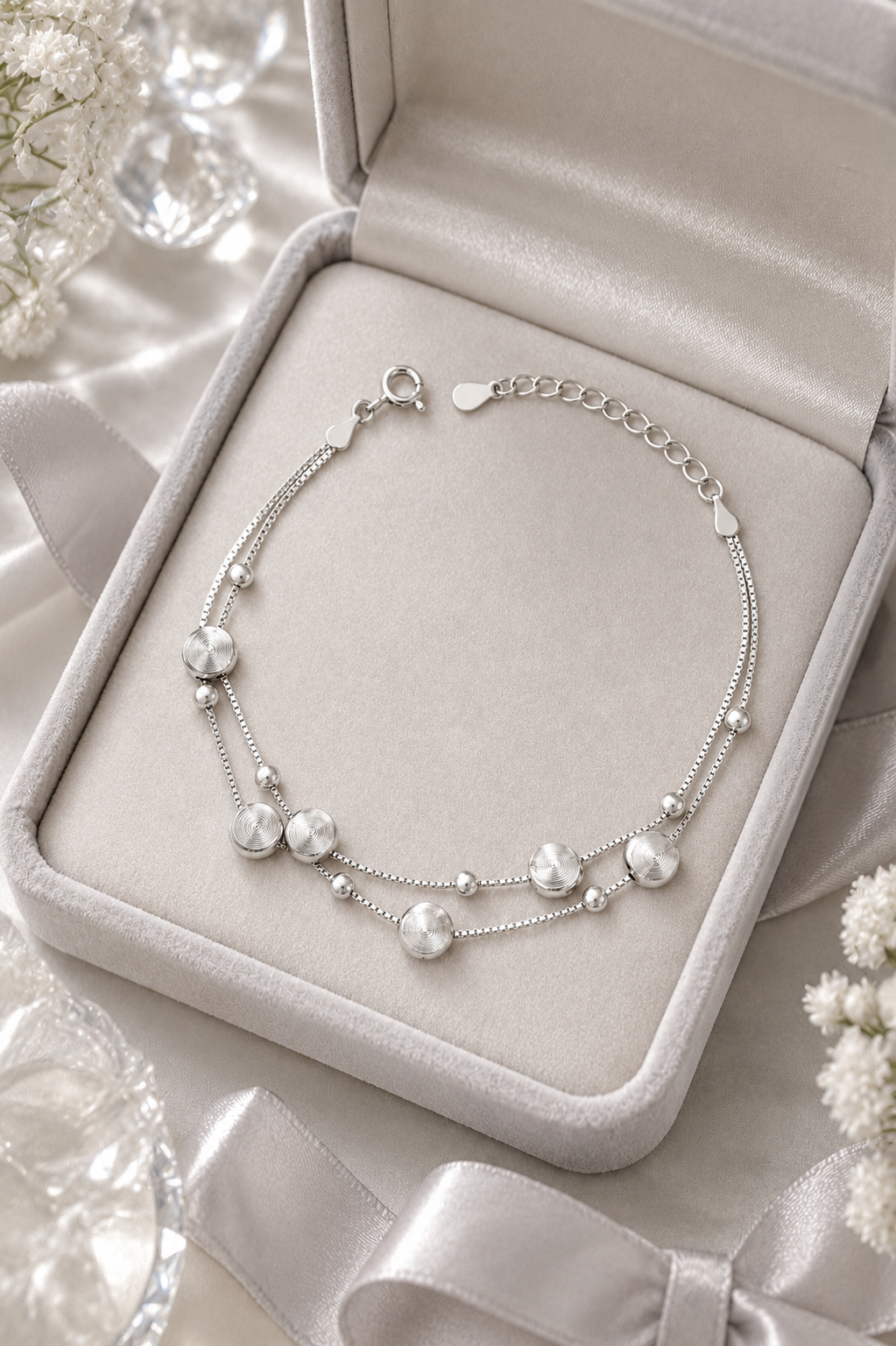 Double-Layer Ball Chain Bracelet