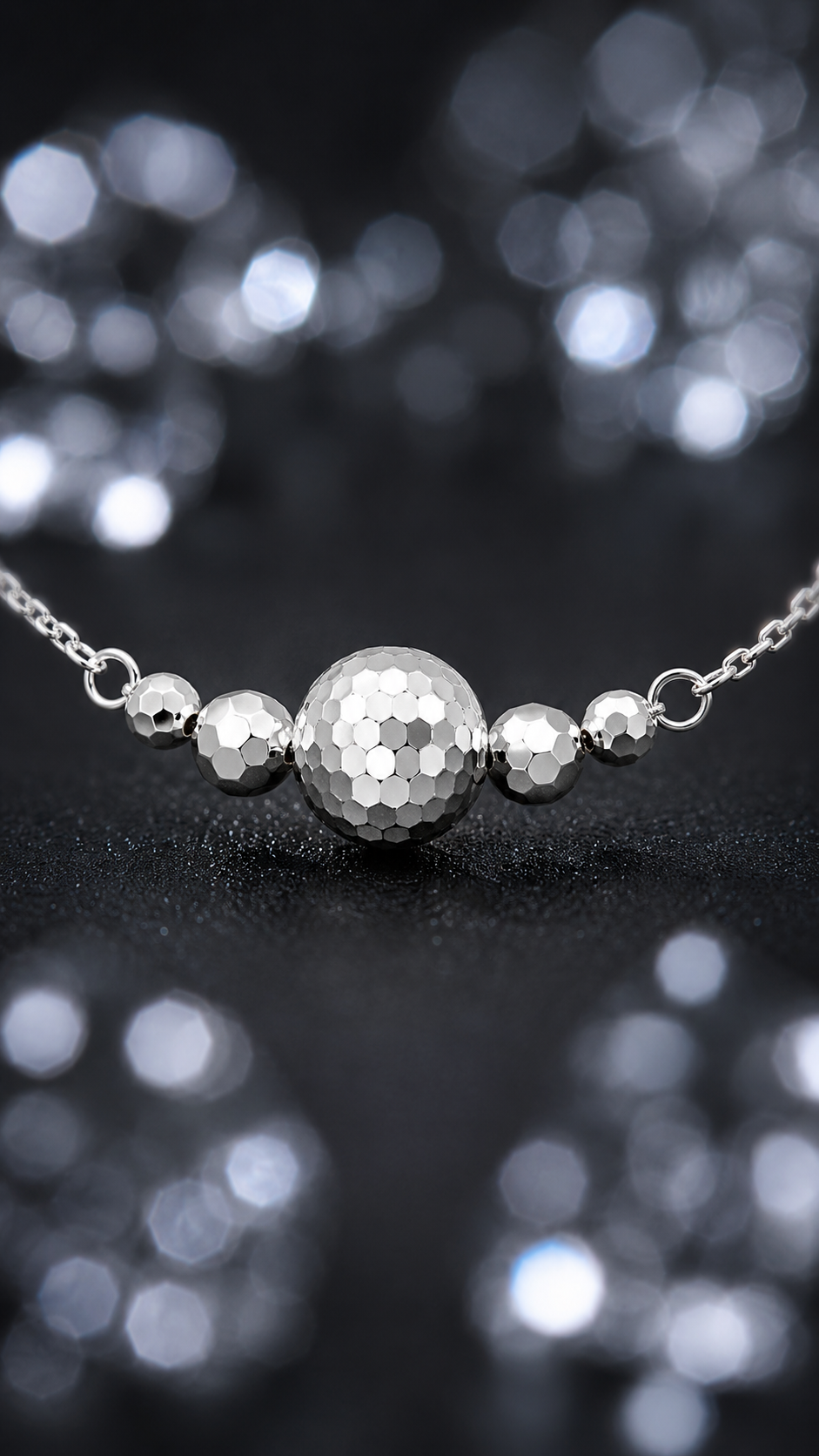 Faceted Bead Ball Bracelet