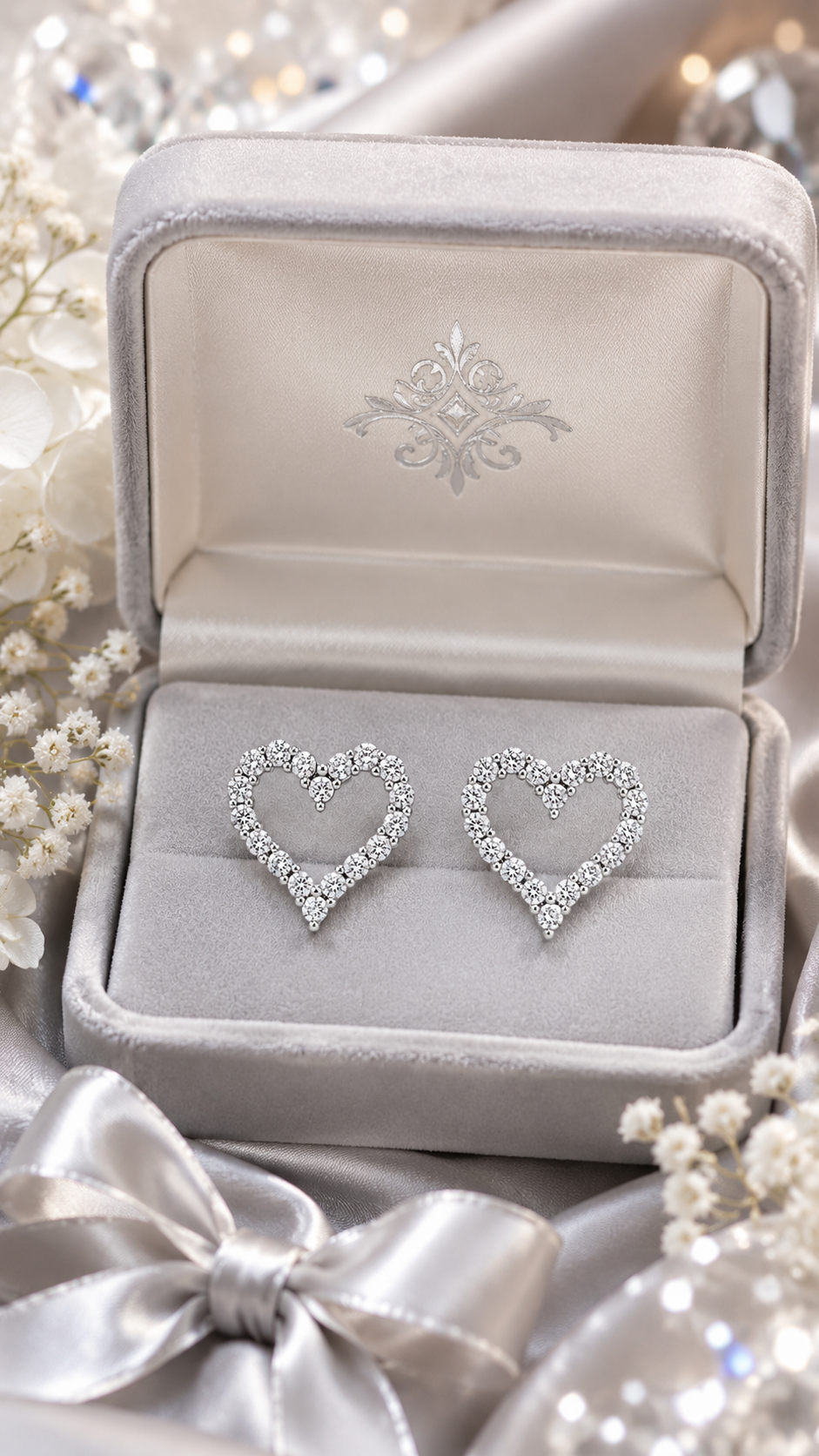 Open Heart Earrings