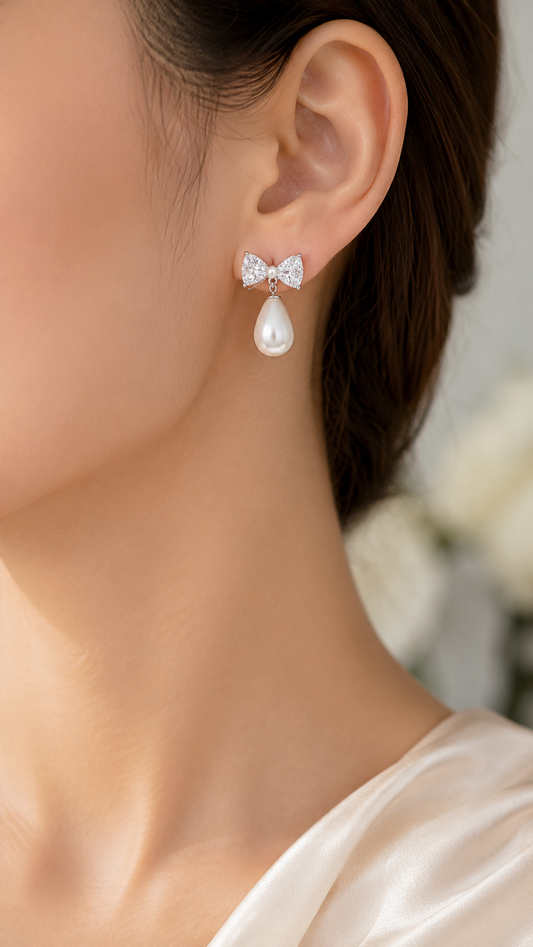 Bow&Pearl Earrings