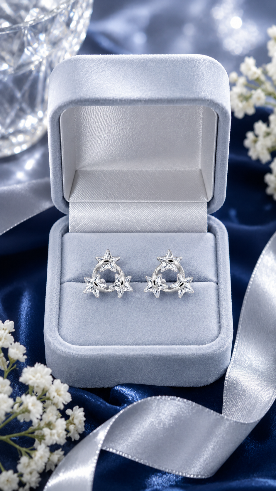 Triple Star Earrings