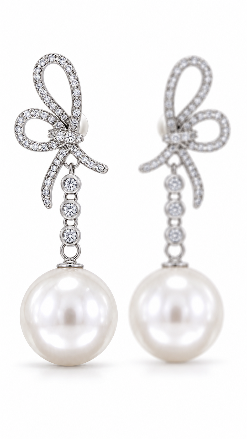 Ribbon Bow Drop Earrings