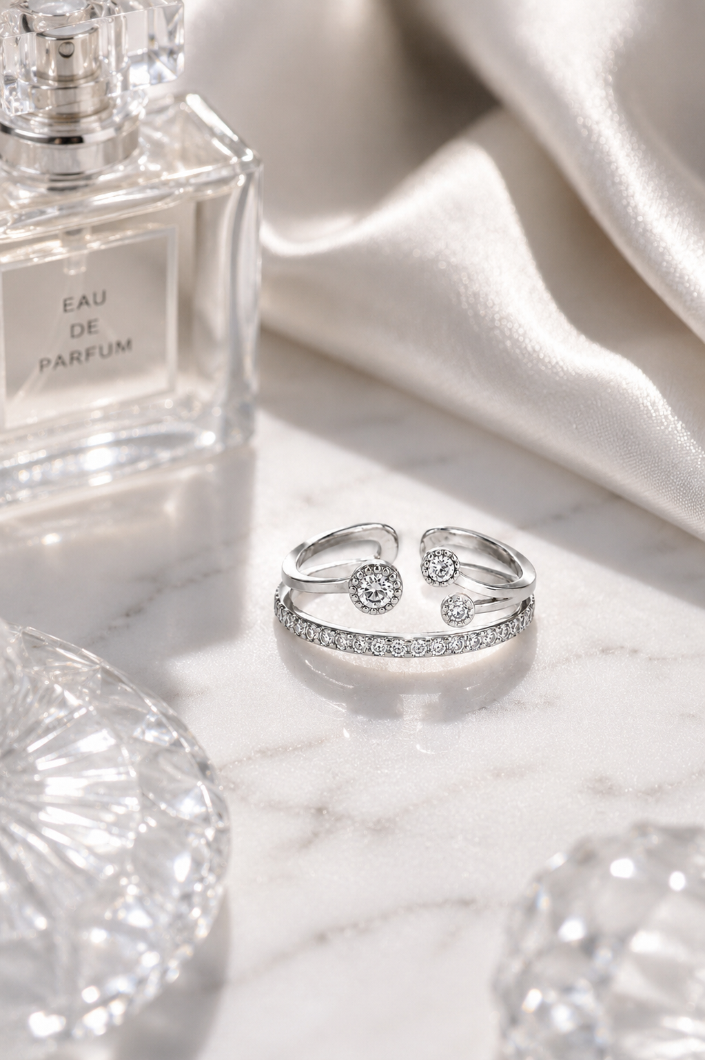 Multi-Layer Open Adjustable Ring