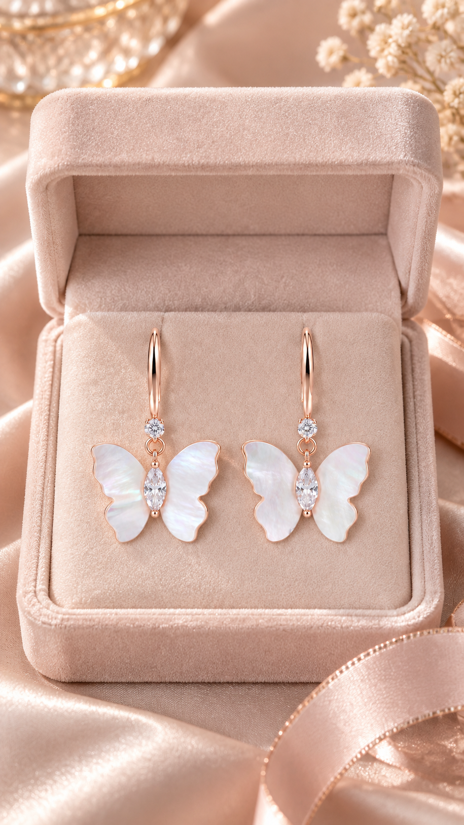 Butterfly Drop Earrings