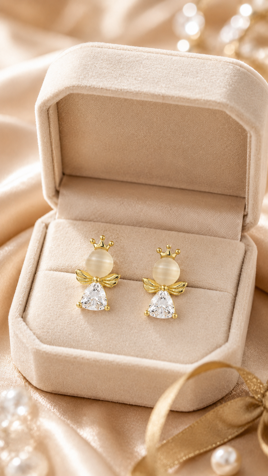 Crown Bow Earrings