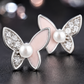 Black & White Butterfly Earrings
