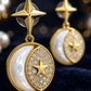 Moon & Star Pearl Earrings