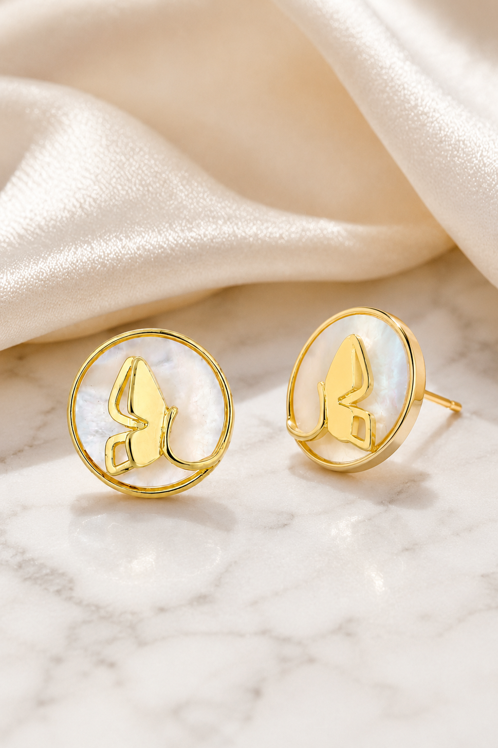 Butterfly Pearl Earrings