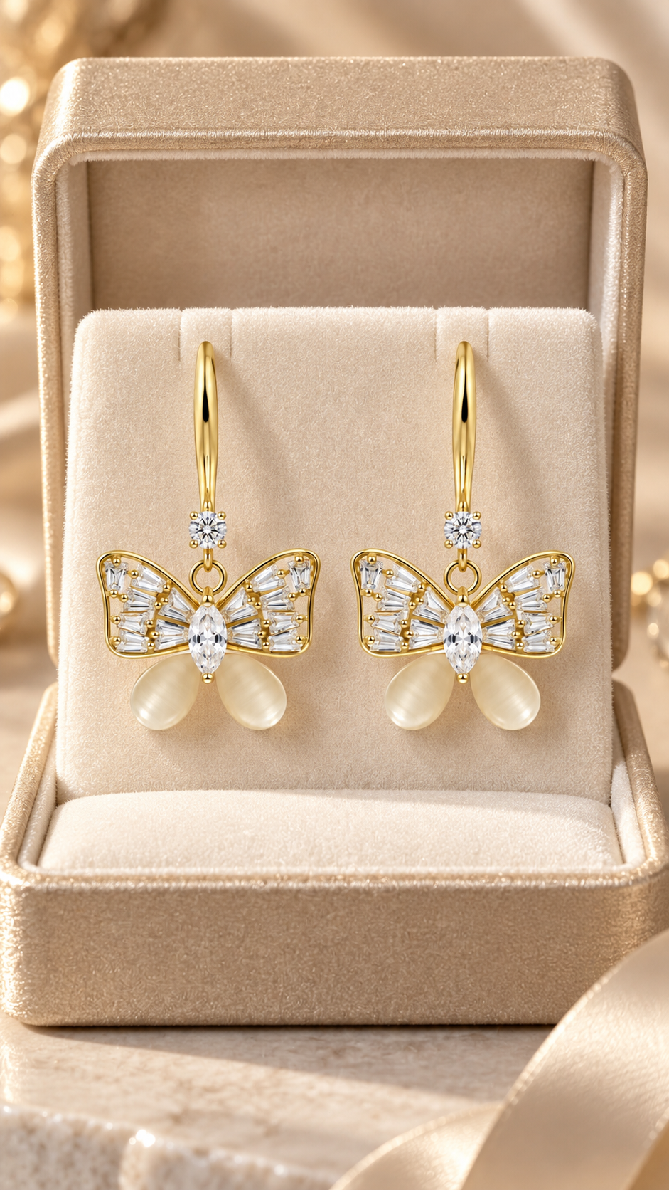 Butterfly Crystal Earring
