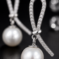 Silver-Tone Pearl Earrings