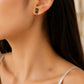 Teddy Bear & Heart Chain Earrings