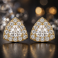 Triangle Halo Earrings