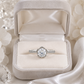 Round Solitaire Flower Ring