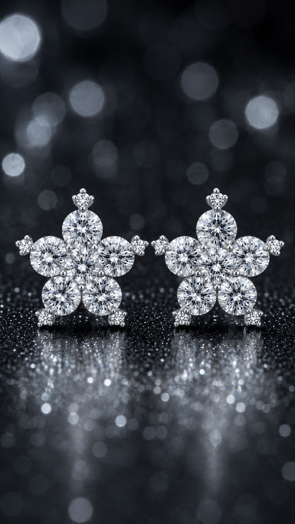 Floral Snowflake Earrings