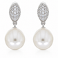 Oval Pearl Earrings