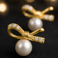Bow Pearl Earrings