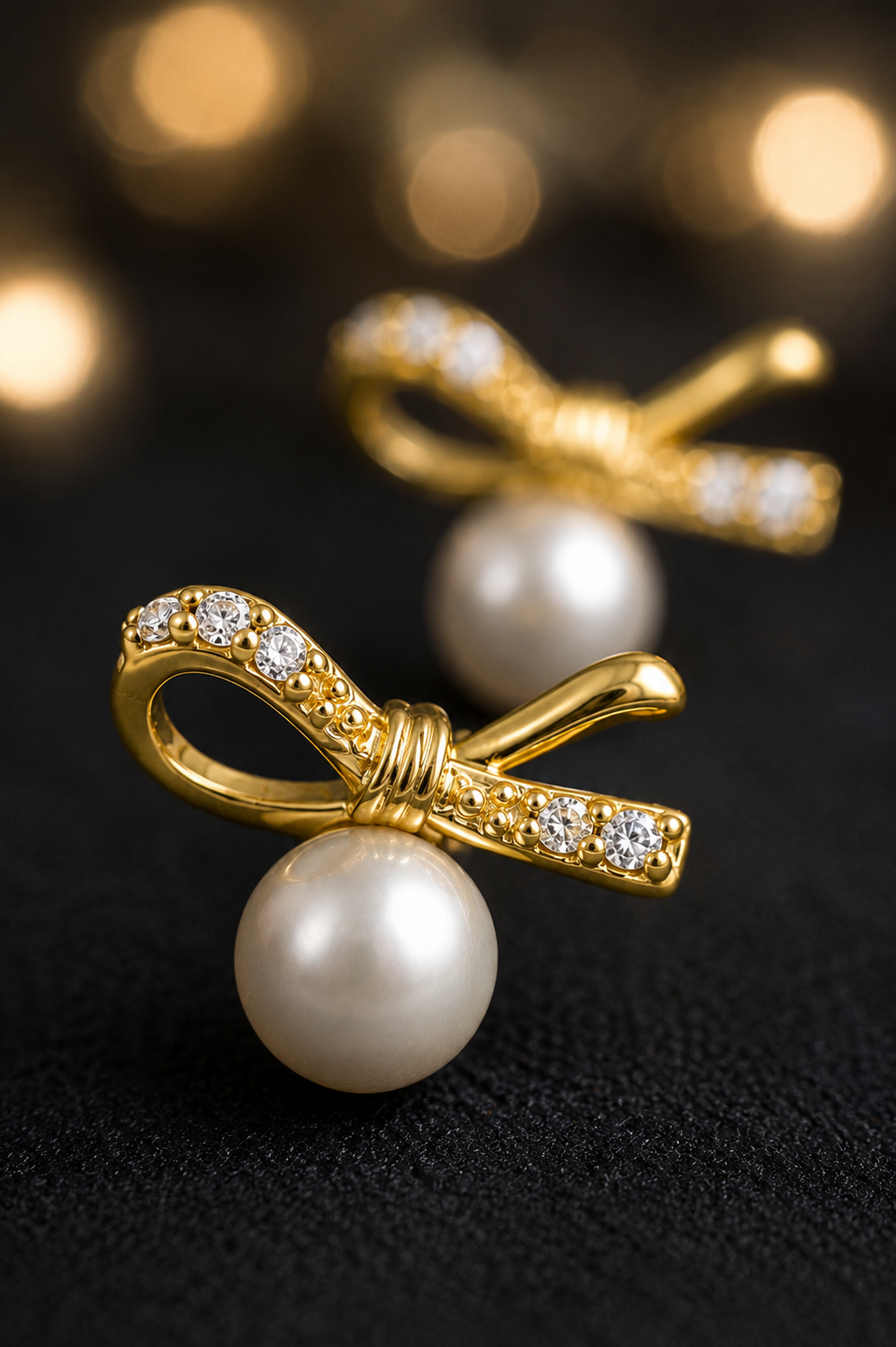 Bow Pearl Earrings