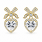 Bow Heart Earrings