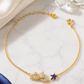 Butterfly & Blue Star Bracelet