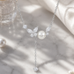 Elegant Pearl & Marquise CZ Drop Necklace