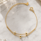 Double-Layer Triple Bead Bracelet