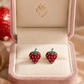 Red Green Strawberry Earrings
