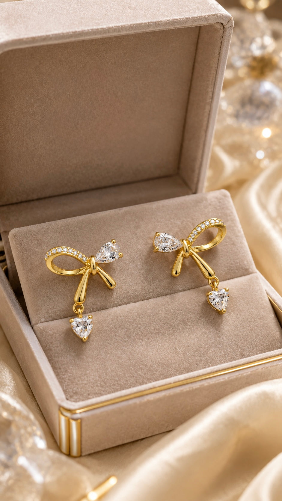 Heart-Cut Earrings