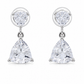 Round & Trillion Cut Earrings
