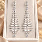 Geometric Tiered Drop Earrings