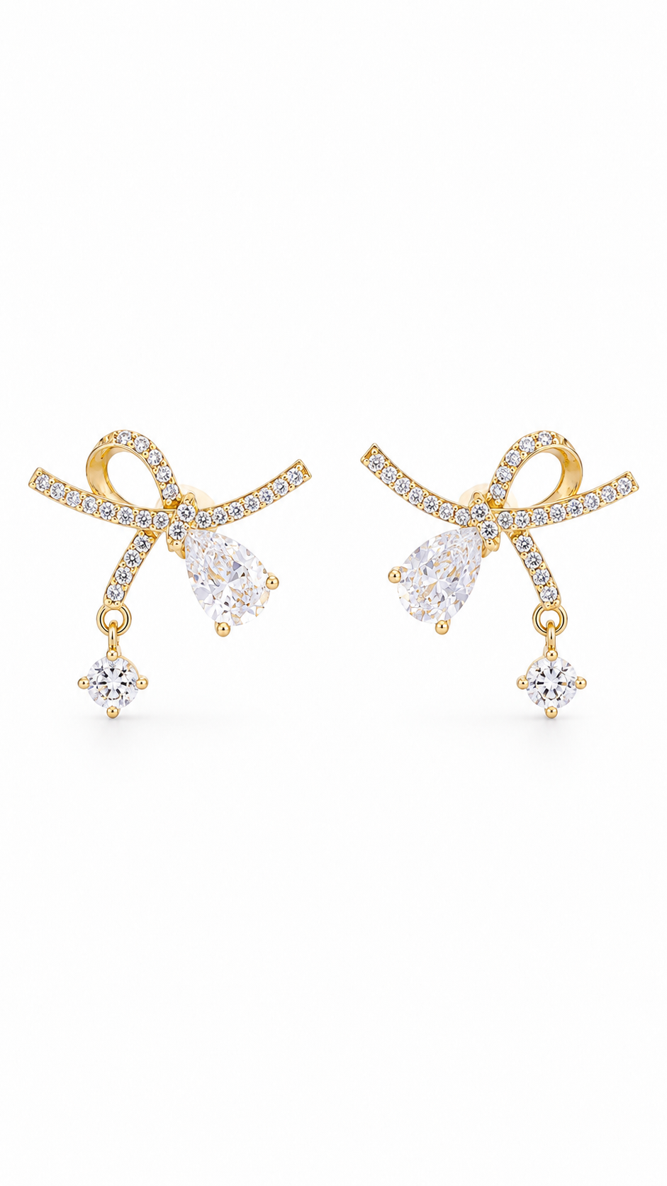 Earrings Pear Crystal